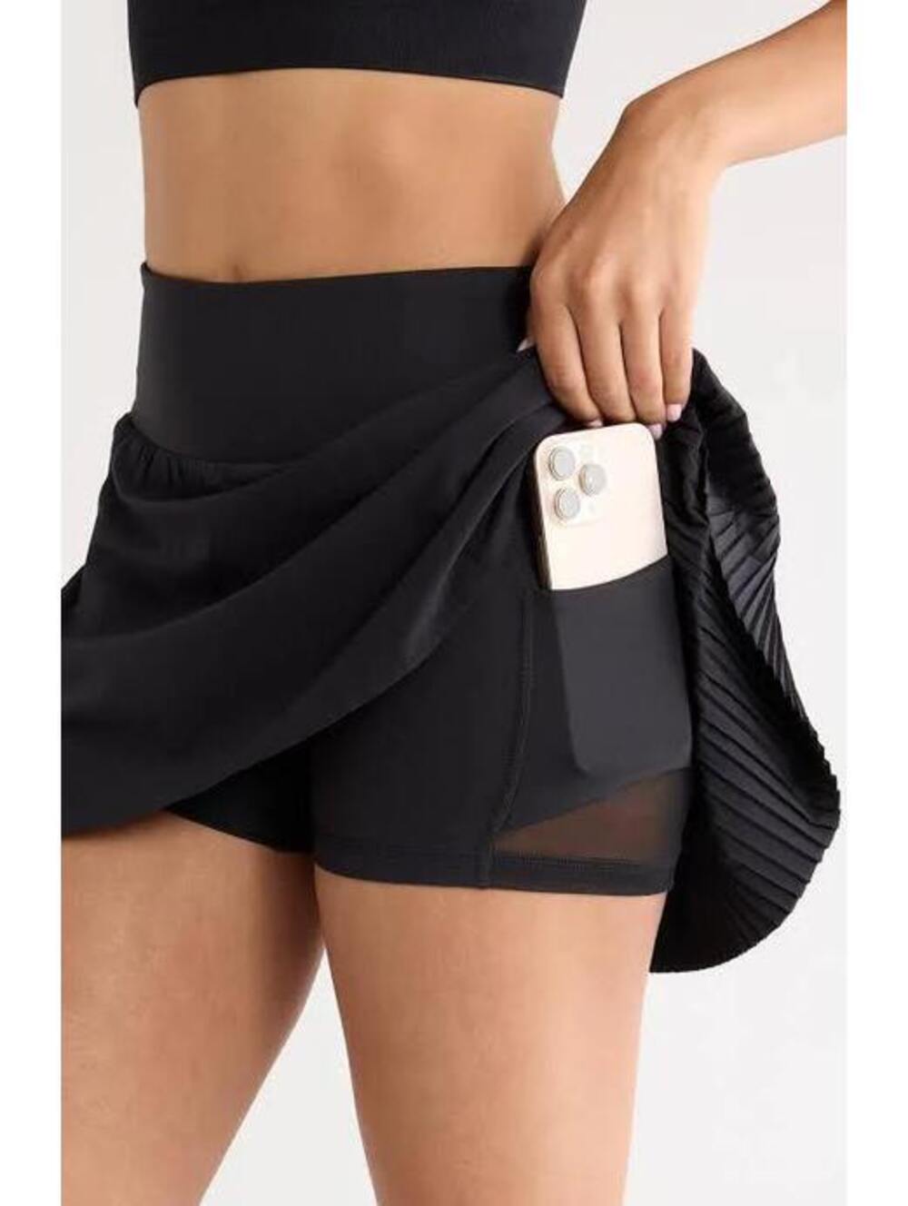 NEW! $79 ZELLA RECESS PICKLEBALL SUPER SET HIGH WAIST PLEATED SKORT SZ XL